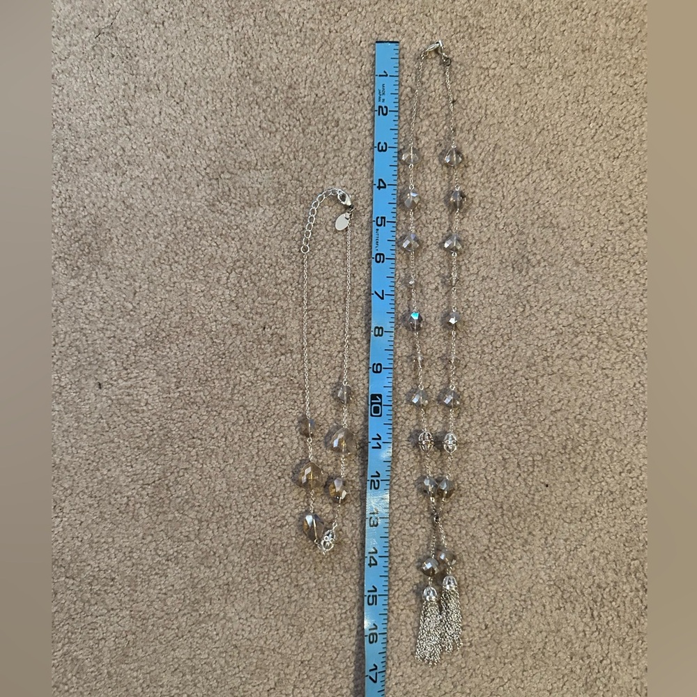 Elegant Silver Necklace Set